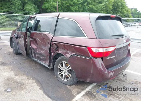 2012 Honda Odyssey Ex z USA, uszkodzony, nr VIN 5FNRL5H47CB093527